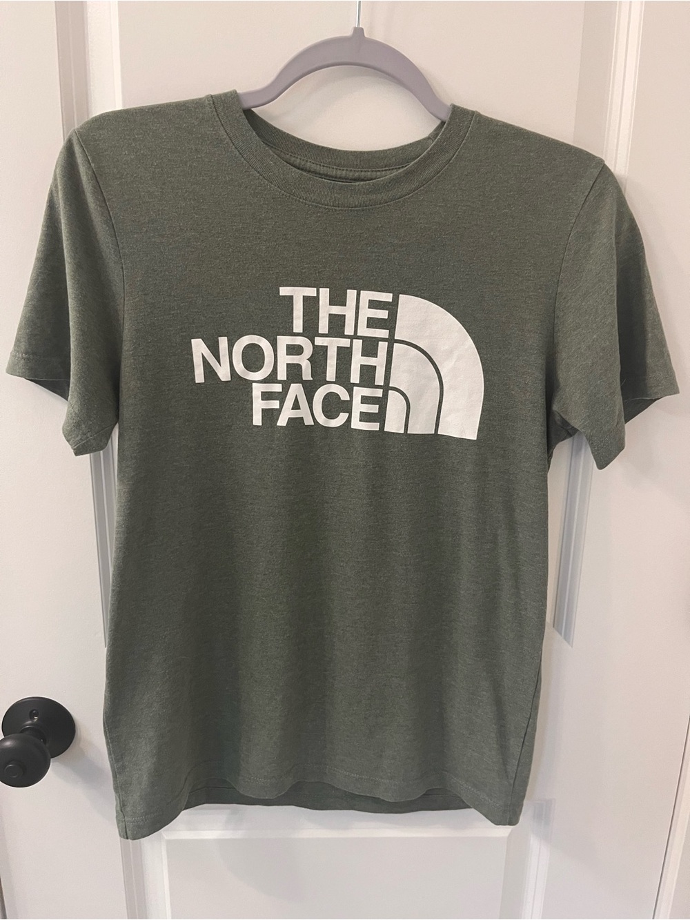 The North Face Olive Green Logo Short Sleeve Tee